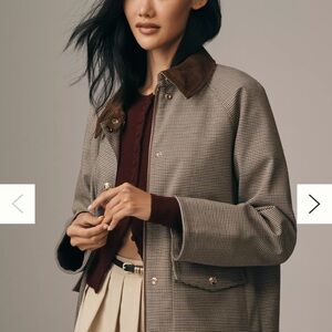 Gorgeous House of Harlow Houndstooth Barn Jacket